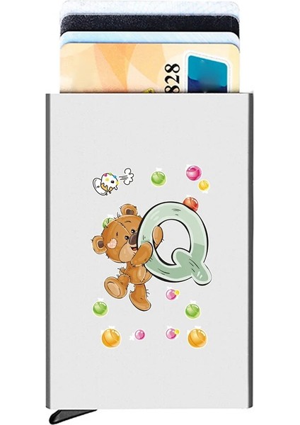 Bearw Alüminyum Anti Rfid Kart Tutucu Nfc Engelleme Okuyucu Kilidi Kimlik Banka Kartı Koruması Otomatik Açılır Kredi Kartı Kılıfı Ayı Deseni (Yurt Dışından) indirimleri