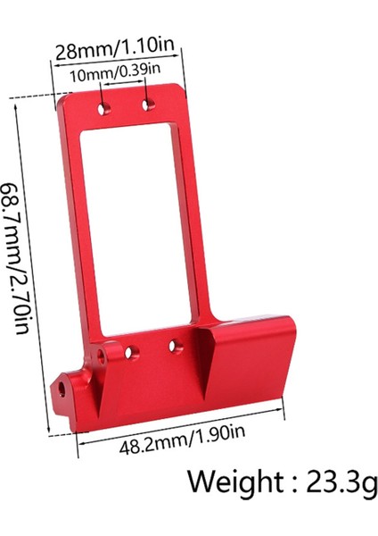 Alüminyum Ön Aks Yarasa Servo Montajı 1/10 Rc Paletli Araba Vp F9 Diy Lcg Şasi Yükseltme Parçaları Kırmızı (Yurt Dışından) indirimleri