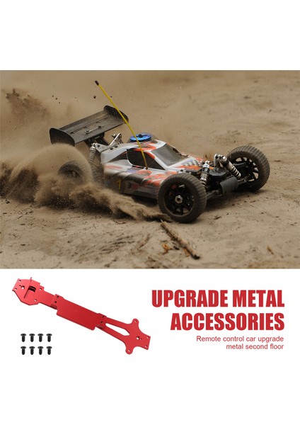 Wltoys 144001 Rc Araba Yükseltme Yedek Parçalar Metal Ikinci Kat Kartı 144001-1259, Kırmızı (Yurt Dışından) fırsatları
