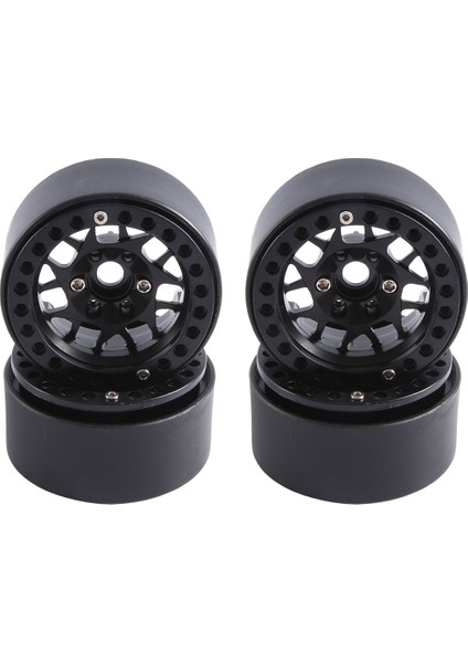 4pcs 1.9 Inç Metal Beadlock Tekerlek Göbeği 1/10 Rc Paletli Araba Trx4 Eksenel SCX10 Redcat Gen8, Siyah 14 (Yurt Dışından) modelleri