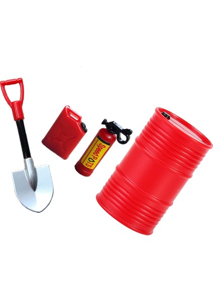 Mini Kürek Yakıt Deposu Yağı Drum Yangın Söndürücü Eksenel SCX24 C10 Jlu Gladiator Bronco 1/24 Rc Araba (Yurt Dışından) fiyatları