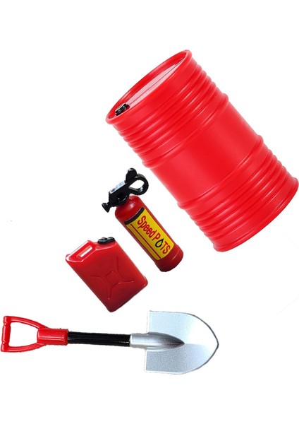 Mini Kürek Yakıt Deposu Yağı Drum Yangın Söndürücü Eksenel SCX24 C10 Jlu Gladiator Bronco 1/24 Rc Araba (Yurt Dışından) indirimleri