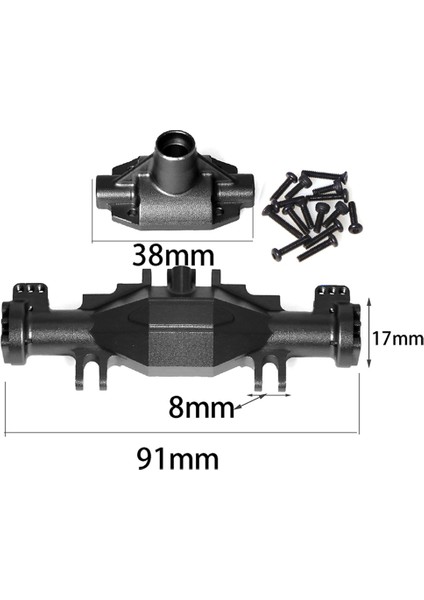 Rc Araba Yükseltme Hızlı Bırakma Ön Arka Aks Köprü Kabuk Kiti Losi Için 1/18 Mini Lmt 4x4 Fırça Canavar Kamyonu Siyah (Yurt Dışından) indirimleri