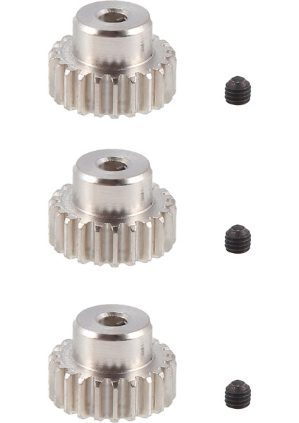 3pcs 3.175MM Mil Metal Pinyon Motor Dişli 32DP 48DP 64DP 1/10 1/8 Rc Car 3650 3660,22T Için M0.6 M0.8 (Yurt Dışından) modelleri