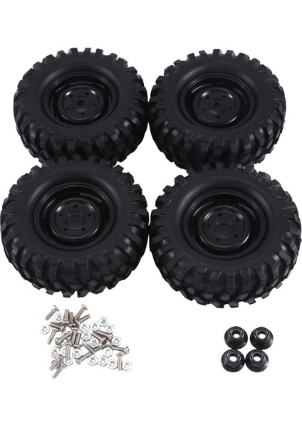 4pcs 96MM 1.9 Inç Kauçuk Tekerlek Kırmızı Lastik Kilitlenmesi 1/10 Rc Paletli Araba Eksenel SCX10 Hsp Redcat Traxxas, Siyah (Yurt Dışından) fiyatları