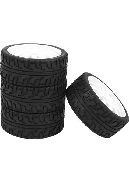 4pcs 1/8 Rc Araç Kauçuk Lastikler Redcat Takımı Için Plastik Tekerlekler Losi Vrx Hpı Kyosho Hsp Carson Hobao 1/8 Buggy/yol Araba, Beyaz (Yurt Dışından) fiyatları