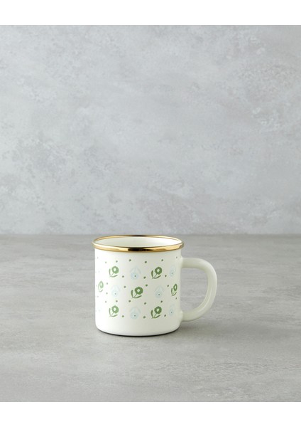 Lianis Emaye Kupa 350 ml Yeşil-Mavi