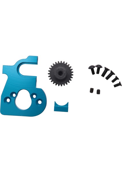 Wltoys Için Motor Dişli ile Rc Araç Motor Montaj Tutucu 144001 124019 124018 Rc Yedek Parçalar Yükseltme Aksesuarları, Mavi (Yurt Dışından)