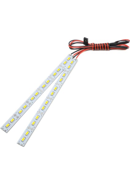 24 LED Şasi Light Metal LED Strip 6V 1/10 1/8 Rc Araba Trawler Buggy, Beyaz (Yurt Dışından)