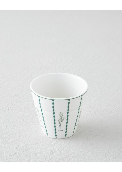 Parsley New Bone China Bardak 230 ml Beyaz - Yeşil fiyatları