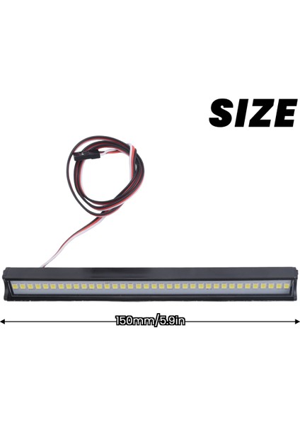 150MM 36 LED Işık Çubuğu Çatı Lambası Lambaları Eksenel SCX10 90046 Traxxas Trx4 Slash Rustler 1/8 1/10 Rc Craıl Kamyo (Yurt Dışından) indirimleri