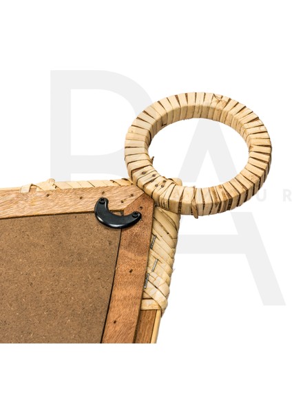 Damla Form Bambu Rattan Ayna fırsatları