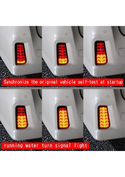 Araba Led Arka Tampon Sis Farları Fren Işıkları Toyota Alphard/Vellfire 30 Serisi için Dinamik Dönüş Sinyal Işıkları (Yurt Dışından) modelleri