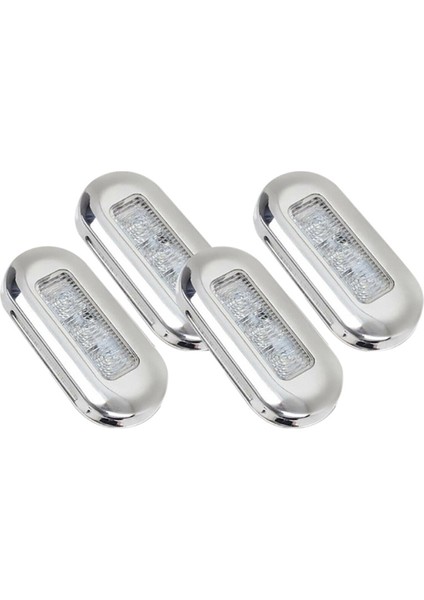 4pcs 12V tekne deniz sinyal lambası açık sınıf büyük su geçirmez LED nezaket ışıkları merdiven güverte beyaz (Yurt Dışından) modelleri