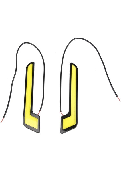 1PAIR Yüksek Güçlü L-şekilli Cob Drl Araç LED Gündüz Koşu Foları Sis Lambası Beyaz DC12V (Yurt Dışından)