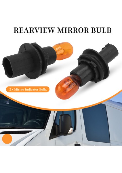 Mercedes-Benz Dodge Sprinter / Crafter 2006+ Yan Kanat Ayna Göstergesi Ampul Tutucu Turn Sinyal Sinyali Ampul L &amp; R (Yurt Dışından) indirimleri