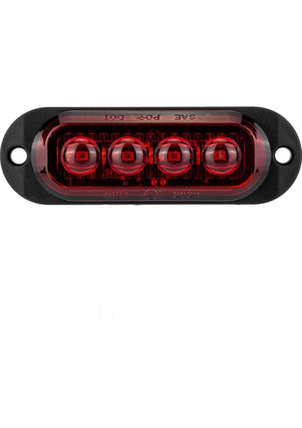 10pcs 12V-24V 4led araba yan işaretleri ışıklar dönüş sinyal ışıkları yan gösterge ışıkları römorklar için arka lamba kamyonlar kırmızı (Yurt Dışından) fiyatları