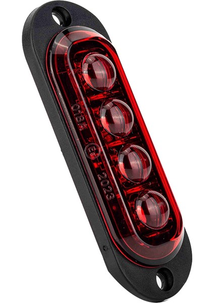 10pcs 12V-24V 4led araba yan işaretleri ışıklar dönüş sinyal ışıkları yan gösterge ışıkları römorklar için arka lamba kamyonlar kırmızı (Yurt Dışından) fırsatları