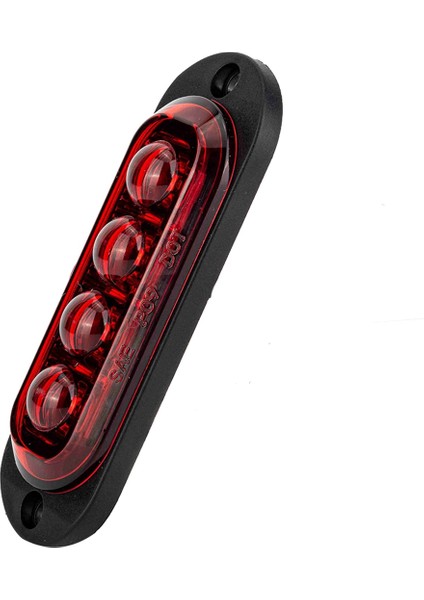 10pcs 12V-24V 4led araba yan işaretleri ışıklar dönüş sinyal ışıkları yan gösterge ışıkları römorklar için arka lamba kamyonlar kırmızı (Yurt Dışından) indirimleri