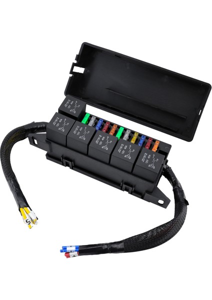 6 Röle ve 11 Yollu Atc/ato Bıçağı Sigortalı 12V Sigorta Röle Kutusu, Otomotiv Deniz Teknesi Için Önceden Kablolu Sigorta ve Röle Kutusu (Yurt Dışından) modelleri