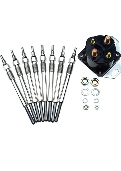 Ford E F Serisi Için 9 Adet 7.3l Güç Inme Dizel Pikap Röle Solenoid ve Glow Fişleri F81Z-12B533-AC K-12B533-A (Yurt Dışından) fırsatları