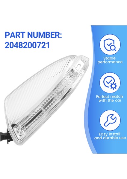 Sol Taraf Dikiz Aynası Dönüş Sinyali Mercedes-Benz Için Sinyal Işığı W164 W204 W639 ML300 ML320 ML500 C250 C300 C350 (Yurt Dışından) indirimleri