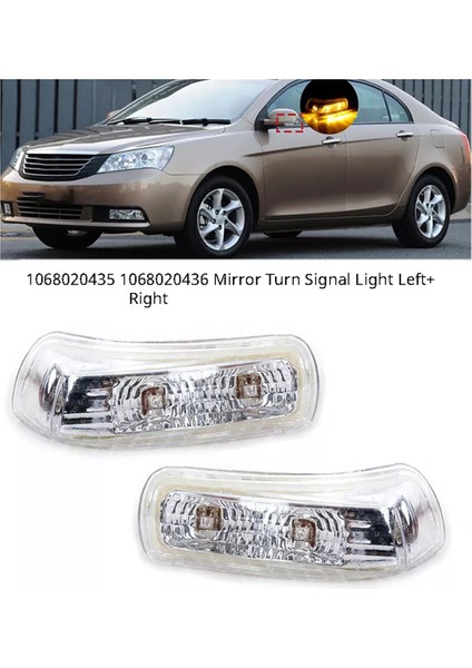 Satış Sonrası Otomobil Parçaları Kalite 1068020435 1068020436 Ayna Dönüş Sinyali Işık Geely Ec7 Ec7-Rv Için Sağa Sağ Sol (Yurt Dışından) fiyatları