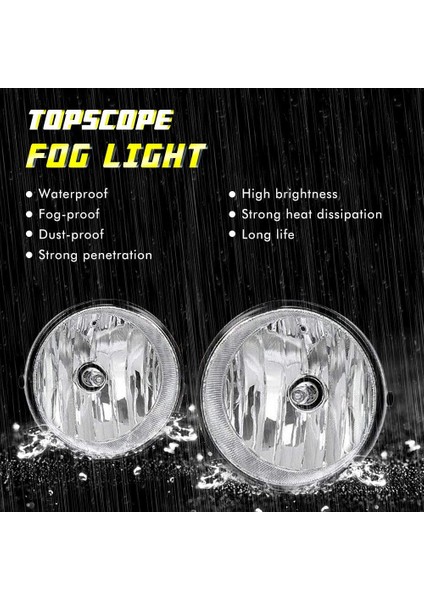 Toyota Soara Için Sis Farları Sürüş 2004-2006 TUNDRA-2007-2012 Tacoma 2005-2011 Temiz Lens Sis Lambaları (Yurt Dışından) fırsatları