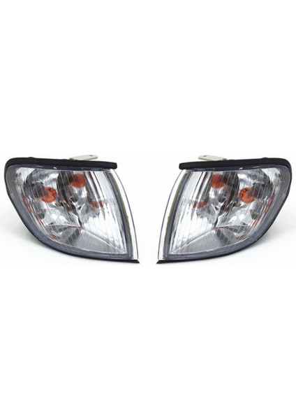 Hyundai H1 Starex 1995-2005 Beyaz Için Çift Ön Far Köşe Işık Dönüş Sinyal Gösterge Lambası (Yurt Dışından)
