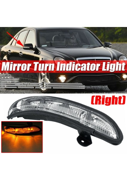 Araba sağ kapı aynası dönüş sinyali lambası Mercedes W211 W221 W219 2007-2011 E320 E350 E550 E63 2198200621 (Yurt Dışından) fırsatları