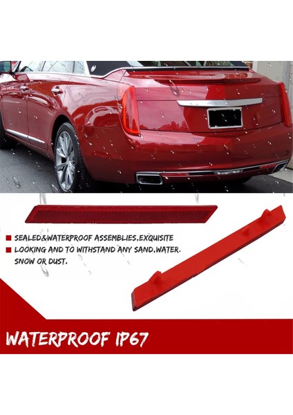 Sol Sağ Tampon Reflektörü Yansıtıcı Işık Kuyruk Sis Lens Montajı Cadillac Xts 2013-2017 Yedek Parçalar (Yurt Dışından) indirimleri