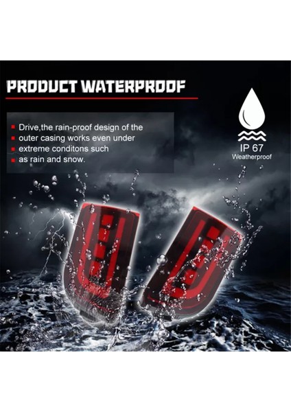 Toyota LandCruiser Prado 120 Serisi LC120 FJ120 2003-2009 için LED KAYALI ARKA TAMPON IŞIĞI DURDURMA Fren Sinyal Lambası, A (Yurt Dışından) modelleri