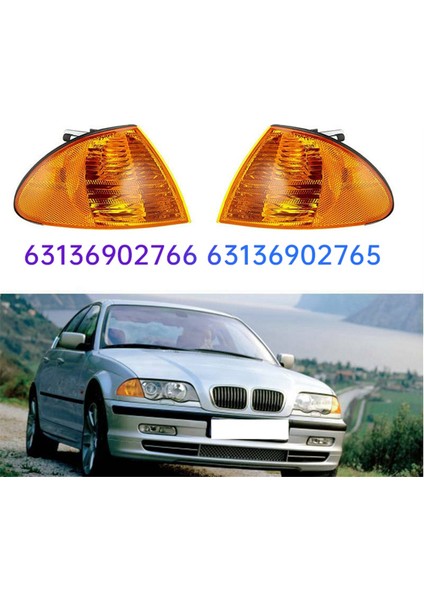 1paır Ön Köşe Dönüş Sinyal Lambası Bmw 3 Serisi E46 Sedan 1998-2001 63136902766 63136902765 (Yurt Dışından) fiyatları