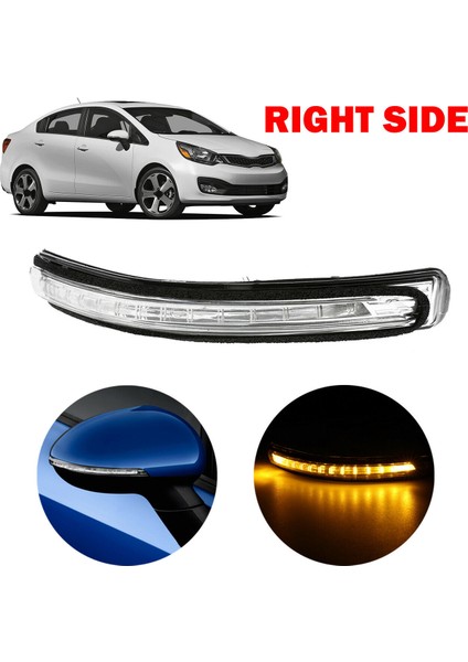 Kia Rio Için Sağ Taraf 2012-2016 Dikiz Aynası LED Dönüş Sinyali Işık Ayna Göstergesi Lambası Yanıp Sönen Işık 87624-1W000 (Yurt Dışından) fiyatları
