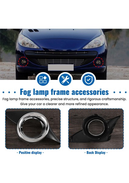 Araba Ön Sağ Sis Fark Kapağı Chrome Sisli Çerçeve Peugeot 207 Sport 2006-2009 Için Grill Otomatik Aksesuarlar (Yurt Dışından) indirimleri