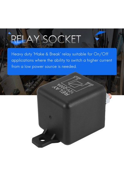 12V 200A Normalde Açık 4 Pin Rölesi - Ağır Hizmet Otomotiv Deniz Split Şarjı (Yurt Dışından) modelleri