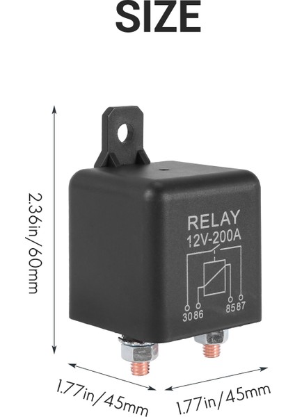 12V 200A Normalde Açık 4 Pin Rölesi - Ağır Hizmet Otomotiv Deniz Split Şarjı (Yurt Dışından) indirimleri