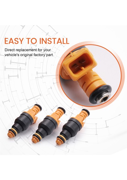 4pcs Araba Yakıt Enjektörleri Seti 0280150762 Peugeot 405 505 Volvo 240 244 245 740 780 940 1.9l 2.2l 2.3l (Yurt Dışından) indirimleri