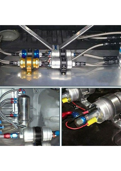 2pcs Siyah 60MM Yakıt Pompası Tek Montaj Braket Yakıt Filtresi Harici Braket Kelepçe Kradosu 044 Bosch 380LPH 300LPH Için (Yurt Dışından) fırsatları