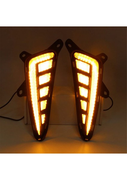 Toyota C-Hr Chr Için LED Drl Sürüş Sis Lambası 2016-2021 Ön Gündüz Çalışma Işığı ile Dinamik Sıralı Dönüş Sinyali (Yurt Dışından) indirimleri