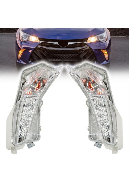 Toyota Camry XLE için 2015-2017 Araba LED Gündüz Sis Lambaları Sinyal Işık 8151006050/8152006050 (Yurt Dışından) fırsatları