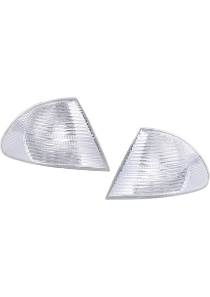 Çift Park Sinyal Köşe İşareti Işıkları lambalar lensler BMW 3 Serisi E46 1999-2001 Sedan Vagonu 63136902765 63136902766 (Yurt Dışından) modelleri