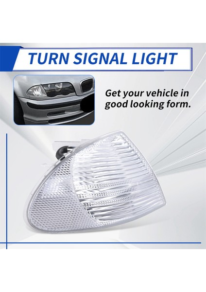 Çift Park Sinyal Köşe İşareti Işıkları lambalar lensler BMW 3 Serisi E46 1999-2001 Sedan Vagonu 63136902765 63136902766 (Yurt Dışından) indirimleri