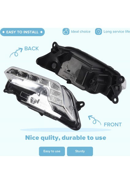 Araba Ön LED Gündüz Çalışma Işığı Drl Sinyal Işığı Mercedes W212 E300 E350 E500 E550 09-13 2128200756 2128200856 (Yurt Dışından) indirimleri