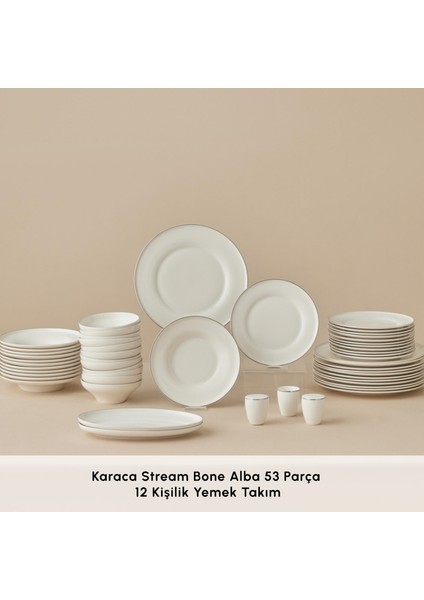 Stream Bone Alba 53 Parça 12 Kişilik Yemek Takımı modelleri