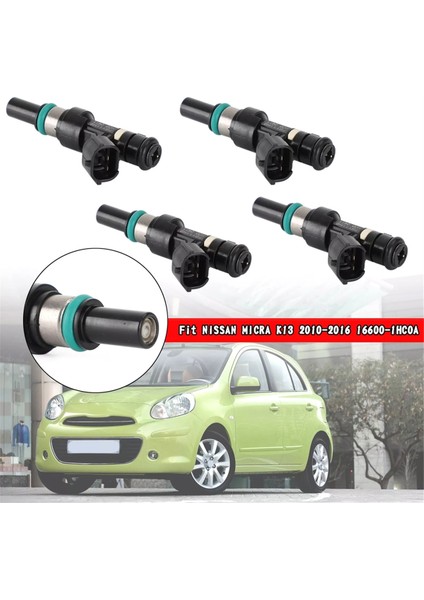 4pcs Yakıt Enjektörleri FBY11H0 FBY1010 Nissan Micra K13 2010-2016 16600-1HC0A (Yurt Dışından) fırsatları