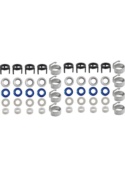 48PCS/8SET Yakıt Enjektörü O-Ring Conta Onarım Kiti 06H998907A Audi A3 A4 A5 A6 Q5 Vw Golf Jetta cc 1.8 2.0t 06J998907A (Yurt Dışından)