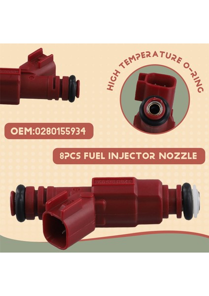 8pcs 0280155934 Dodge Dakota Için Yeni Yakıt Enjektör Nozumu 3.9l V6 2000-2003 (Yurt Dışından) fırsatları