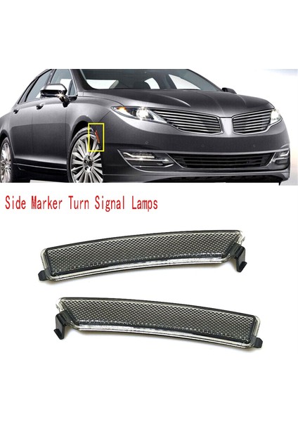 1 çift ön tampon reflektör yan işaretleme ışıkları Lincoln MKZ için sinyal lambalarını çevirin 2013-2016 (Yurt Dışından) fiyatları