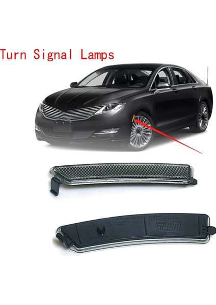 1 çift ön tampon reflektör yan işaretleme ışıkları Lincoln MKZ için sinyal lambalarını çevirin 2013-2016 (Yurt Dışından) fırsatları